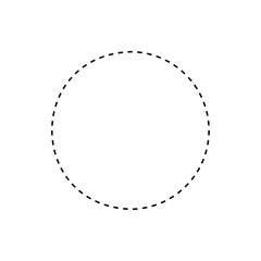 Simple dotted circle icon