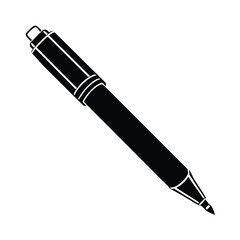 Black marker pen silhouette vector illustration for design projects and creative content