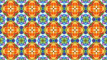 triple red yellow giant flower cross yellow pollen with white stars on purple leaves