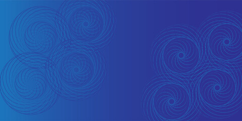 Abstract glowing circle lines on dark blue background. Geometric stripe line art design. Modern shiny blue lines. Futuristic technology concept. ilustration in your design