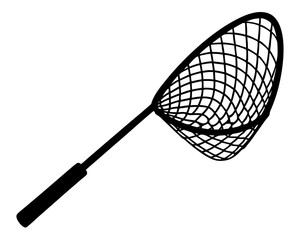 Fishing net silhouette vector illustration
