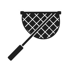 Fishing net icon silhouette vector illustration