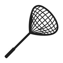 Fishing net silhouette vector illustration