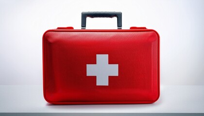 first aid kit isolated