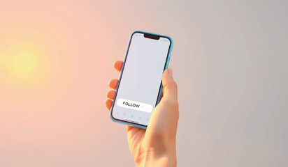 Sunset Smartphone: Capturing Golden Hour Moments social media vector desing 