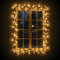 golden christmas lights