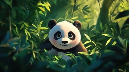 A charming illustration of a cute mouse playfully exploring a vibrant flower field.