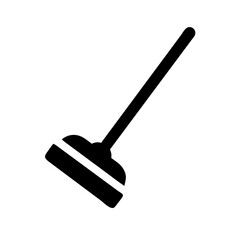 Floor Mop with Long Stick Icon Design