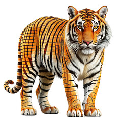 Obraz premium tiger isolated on white background