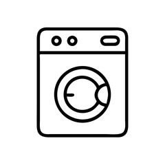 Front Load Washing Machine Icon Design