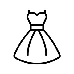 ball gown clothing dresses line drawn outline vector art - illustration of ball gown fashion clothes isolated transparent background