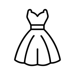 ball gown clothing dresses line drawn outline vector art - illustration of ball gown fashion clothes isolated transparent background