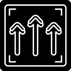 Multiple Up Arrow Icon