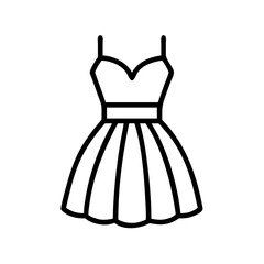 cocktail dress clothing dresses line drawn outline vector art - illustration of cocktail dress fashion clothes isolated transparent background