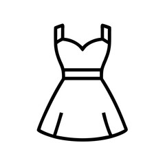 cocktail dress clothing dresses line drawn outline vector art - illustration of cocktail dress fashion clothes isolated transparent background