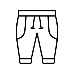 joggers clothing dresses line drawn outline vector art - illustration of joggers fashion clothes isolated transparent background