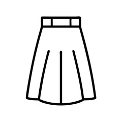 maxi skirt clothing dresses line drawn outline vector art - illustration of maxi skirt fashion clothes isolated transparent background
