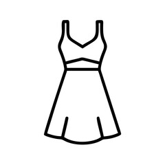 midi dress clothing dresses line drawn outline vector art - illustration of midi dress fashion clothes isolated transparent background