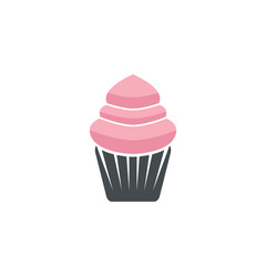 delicious cupcake icon vector illustration template design