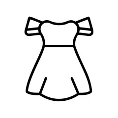 off shoulder dress clothing dresses line drawn outline vector art - illustration of off shoulder dress fashion clothes isolated transparent background