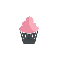 delicious cupcake icon vector illustration template design