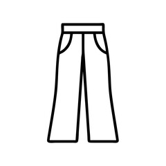 palazzo pants clothing dresses line drawn outline vector art - illustration of palazzo pants fashion clothes isolated transparent background