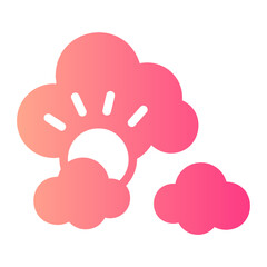 cloudy gradient icon