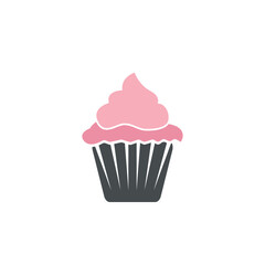 delicious cupcake icon vector illustration template design