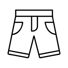 shorts clothing dresses line drawn outline vector art - illustration of shorts fashion clothes isolated transparent background