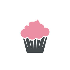 delicious cupcake icon vector illustration template design
