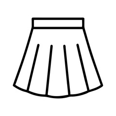 skirt clothing dresses line drawn outline vector art - illustration of skirt fashion clothes isolated transparent background