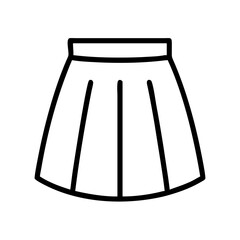 skirt clothing dresses line drawn outline vector art - illustration of skirt fashion clothes isolated transparent background