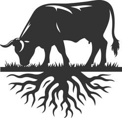 Angus cattle silhouette