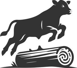 Angus cattle silhouette