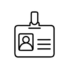 Obraz premium ID Badge with User Profile Icon Design