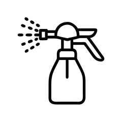 Irrigation Water Sprayer Equipment Icon Design