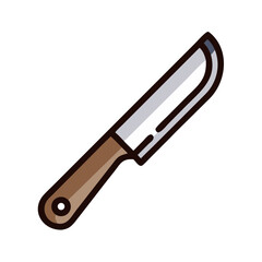 Kitchen Utility Knife Tool Icon Design