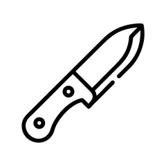 Kitchen Utility Knife Tool Icon Design