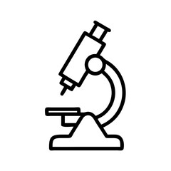 Laboratory Microscope Equipment Icon Design