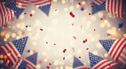 Fototapeta premium 4th of July elements