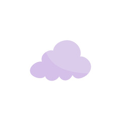 Cloud shape sticker icon