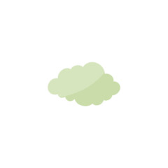 Cloud shape sticker icon