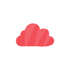 Cloud shape sticker icon