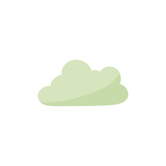 Cloud shape sticker icon