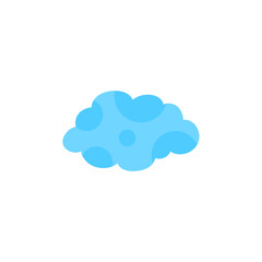 Cloud shape sticker icon