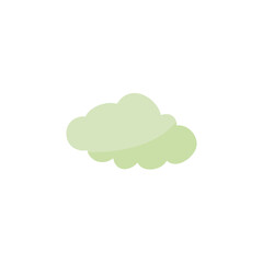 Cloud shape sticker icon