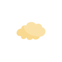 Cloud shape sticker icon