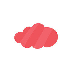 Cloud shape sticker icon