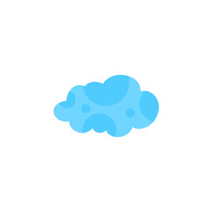 Cloud shape sticker icon