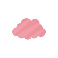 Cloud shape sticker icon